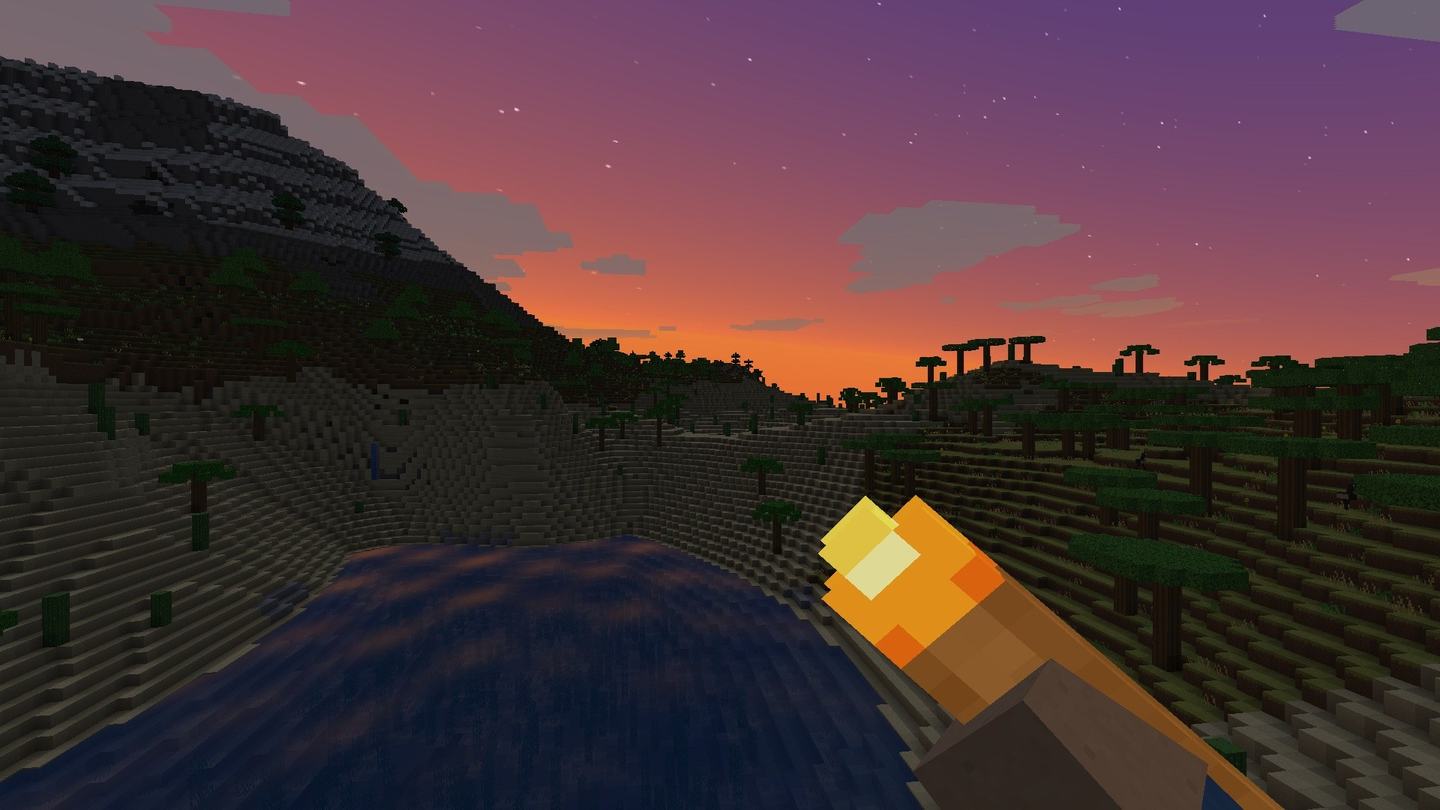 Abendlandschaft in Klotzwelt